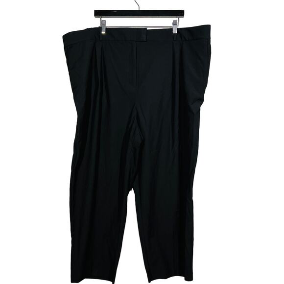 NEW! H&M Ankle Trouser Pant Lighteweight Black Casual - 3X - Picture 1 of 5